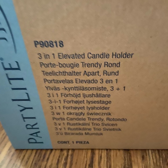 3 in 1 elevated partylite candleholder - Picture 2 of 2
